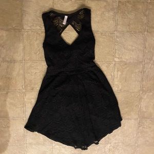 COPY - Mossimo open-back lace black dress, size m…